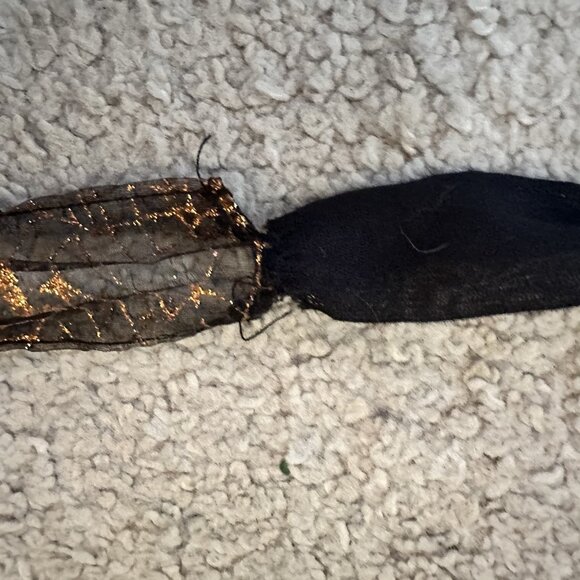 Halloween Witch Apron Women’s One Size Black And Orange Tie On Costume Flaw - Picture 8 of 13